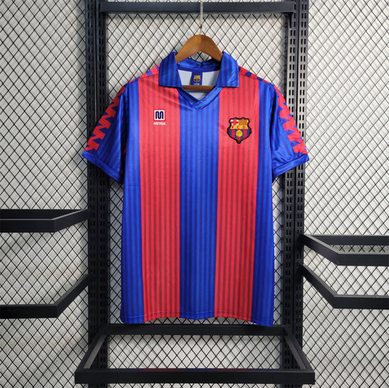 Барселона 1991-1992 Короткий Рукав Домашня