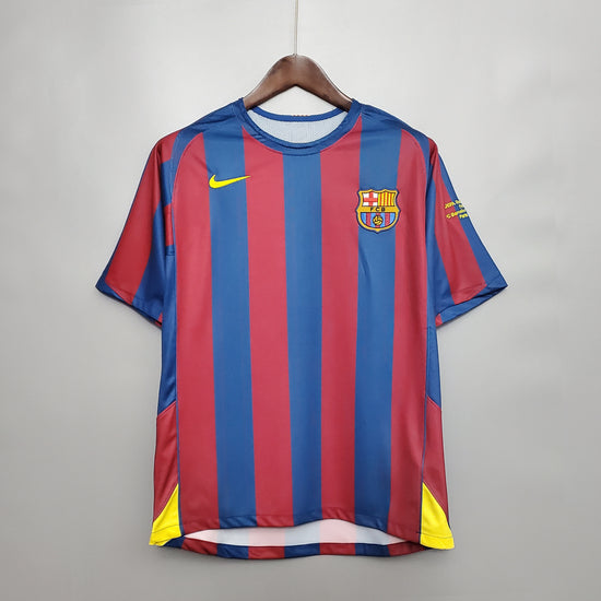 Барселона 2005-2006 короткий рукав Домашня ЛЧ