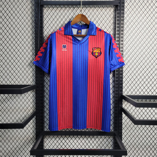 Барселона 1991-1992 Короткий Рукав Домашня