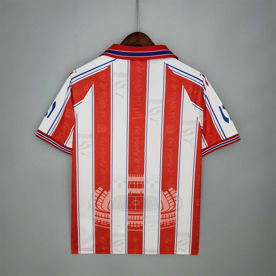 Атлетико Мадрид 1996-1997 Короткий Рукав Домашня