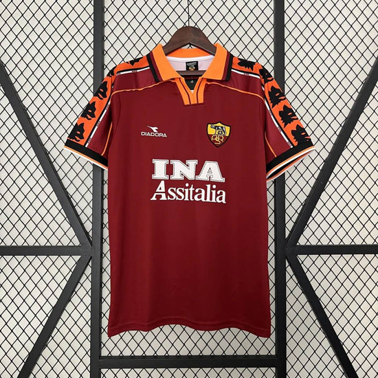 Рома 1998-1999 Короткий Рукав Домашня