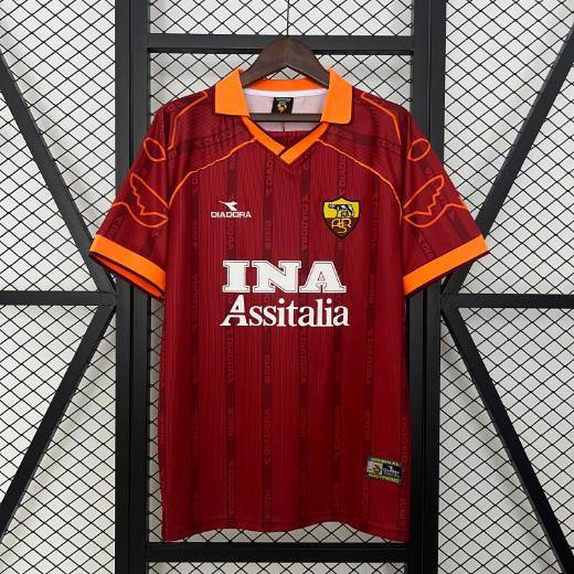 Рома 1999-2000 Короткий Рукав Домашня