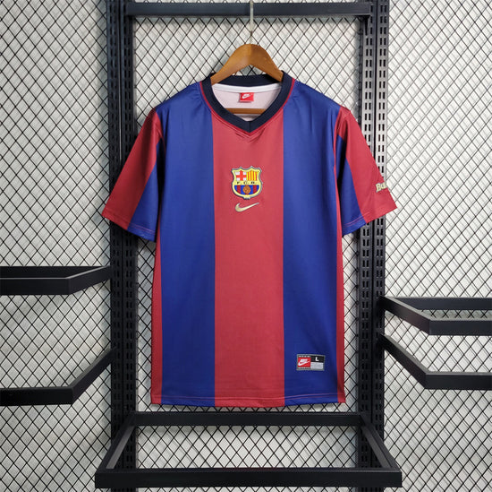 Барселона 1998-1999 Короткий Рукав Домашня