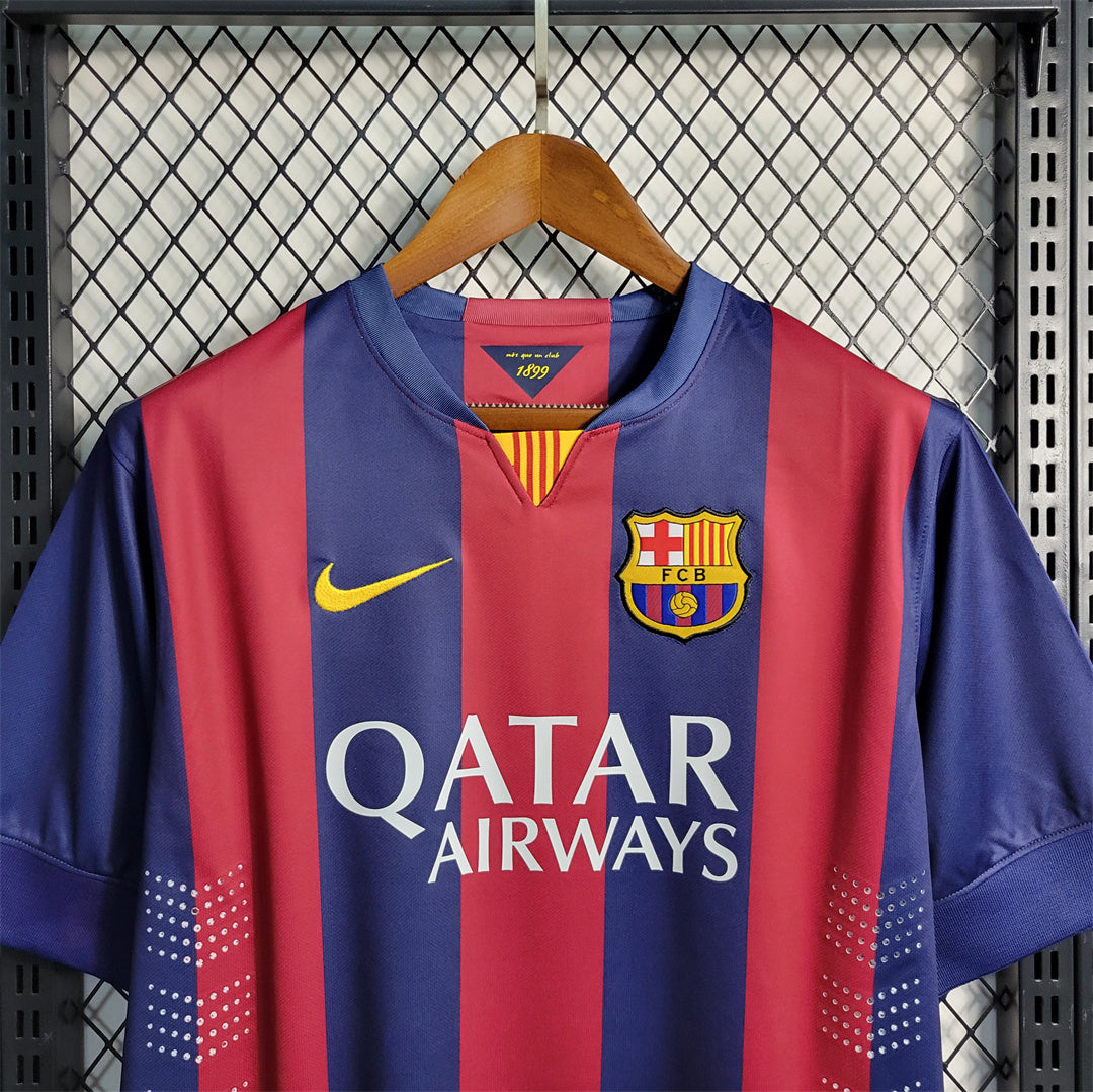 Барселона 2014-2015 домашня ретро форма - вигляд спереду