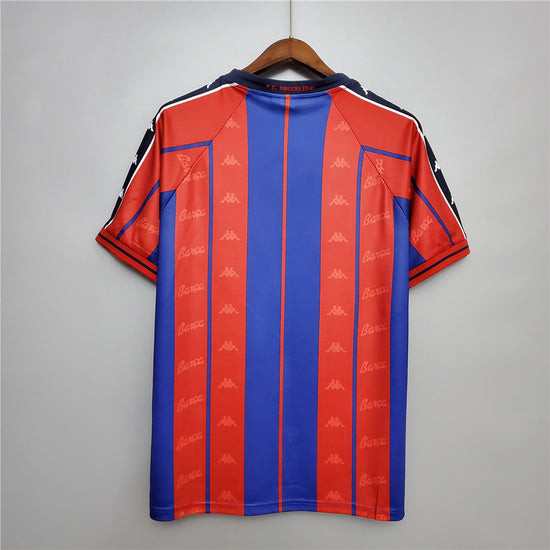 Барселона 1997-1998 Короткий Рукав Домашня