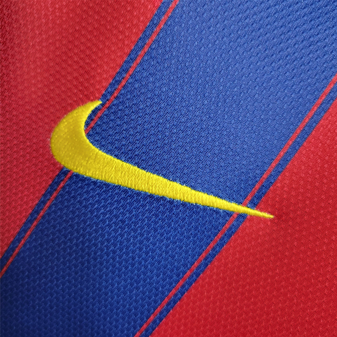 Барселона 2009-2010 домашня ретро форма - деталь комірця