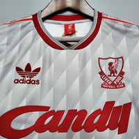 Ліверпуль 1989-1990 гостьова ретро форма - деталь комірця