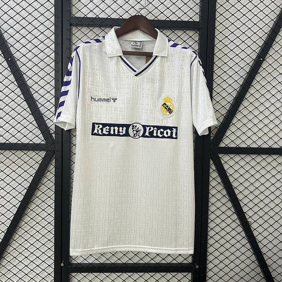 Реал Мадрид 1989-1990 Короткий Рукав Домашня