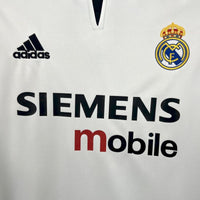 Реал Мадрид 2003-2004 домашня ретро форма - деталь комірця